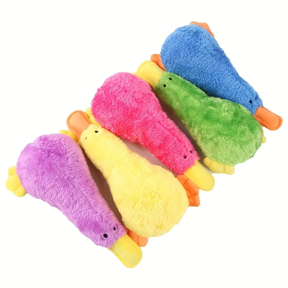Interactive Plush Duck Dog Toy Ideal for Chewing and Training
