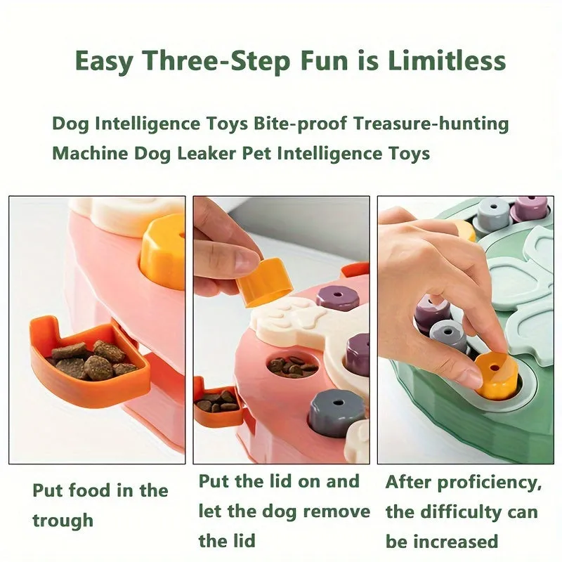 Interactive Slow Feeder Toy Train Pets with Treats