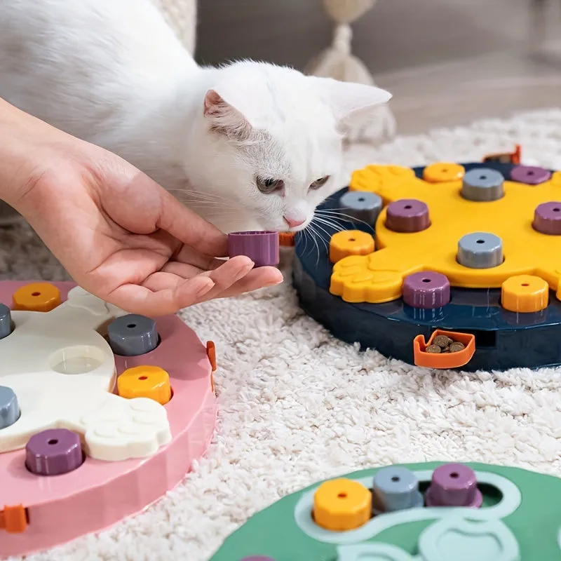 Interactive Slow Feeder Toy Train Pets with Treats