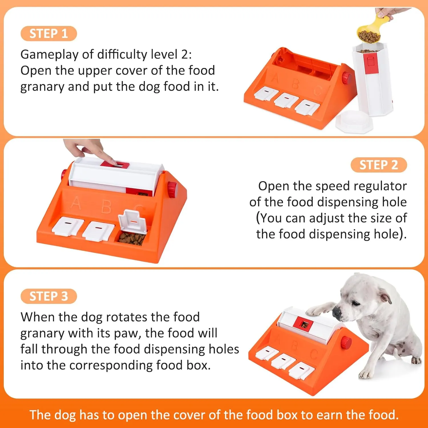KADTC Dog Puzzle Toys for Medium/Small Dogs Slow Blow Puzzles Feeder Food Dispenser Treat Feeding Level 2 in 1 Puppy Interactive Games Boredom Mentally Stimulating Brain Toy Mental Stimulation