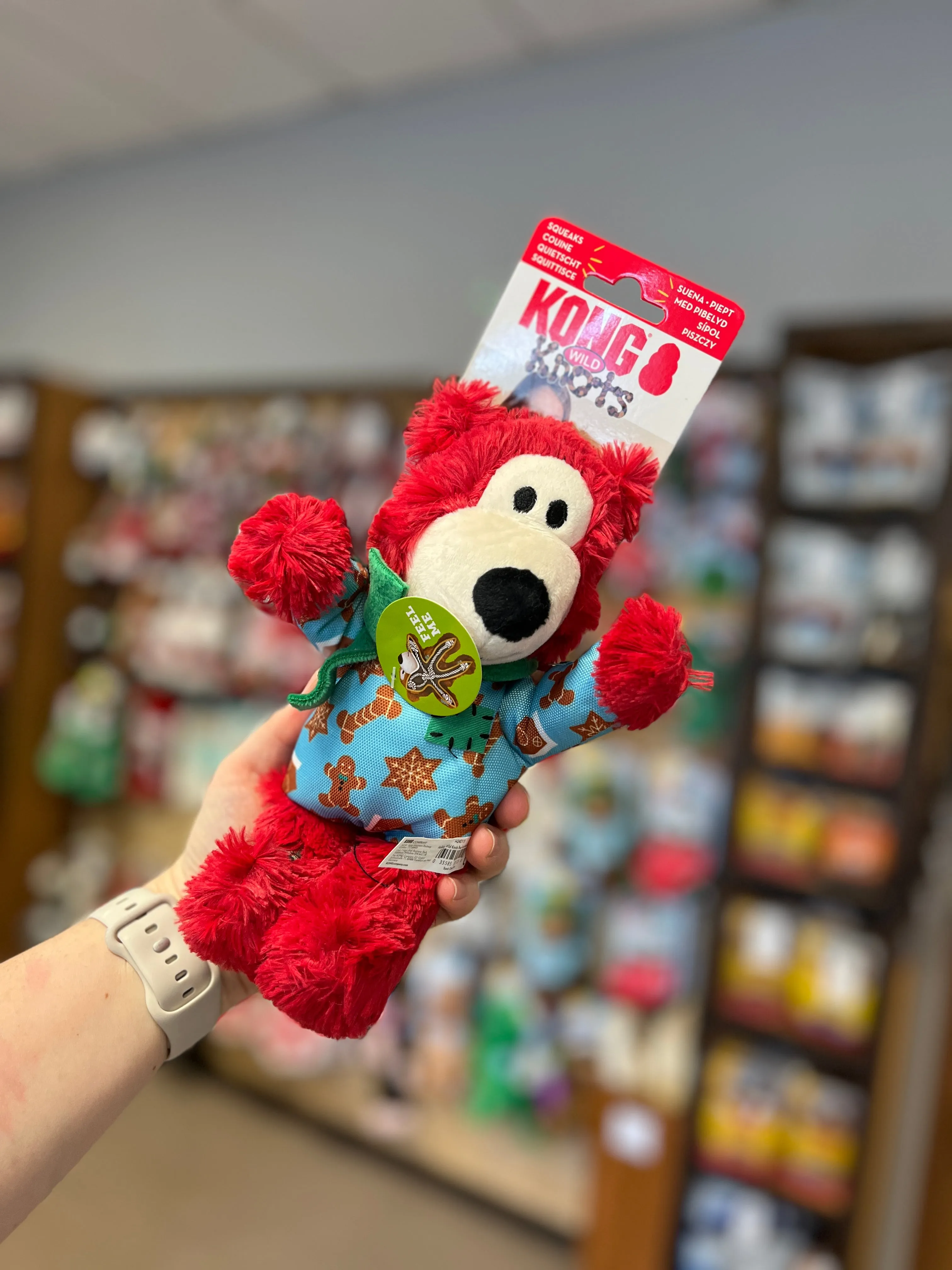 Kong - Holiday - Wild Knots Bear - Red