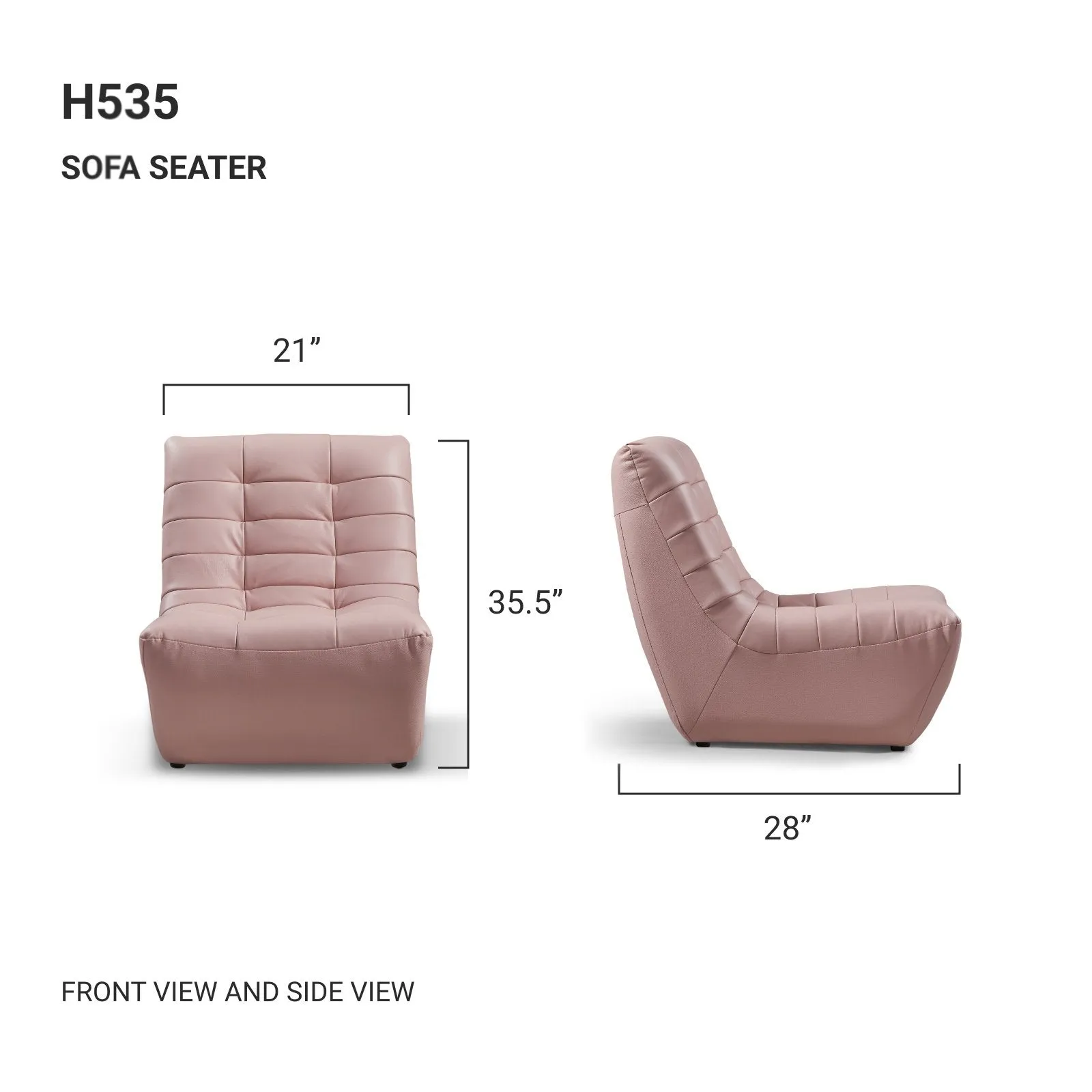 LALA Comfy Stitched Kids Sofa Seater