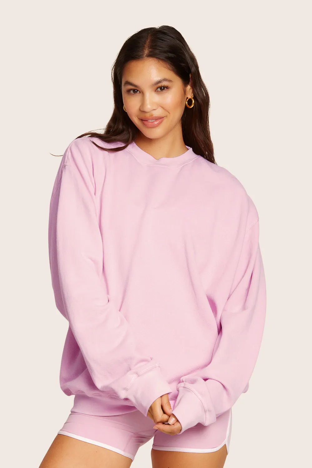 LIGHTWEIGHT SWEATS CLASSIC CREWNECK - PRIMROSE