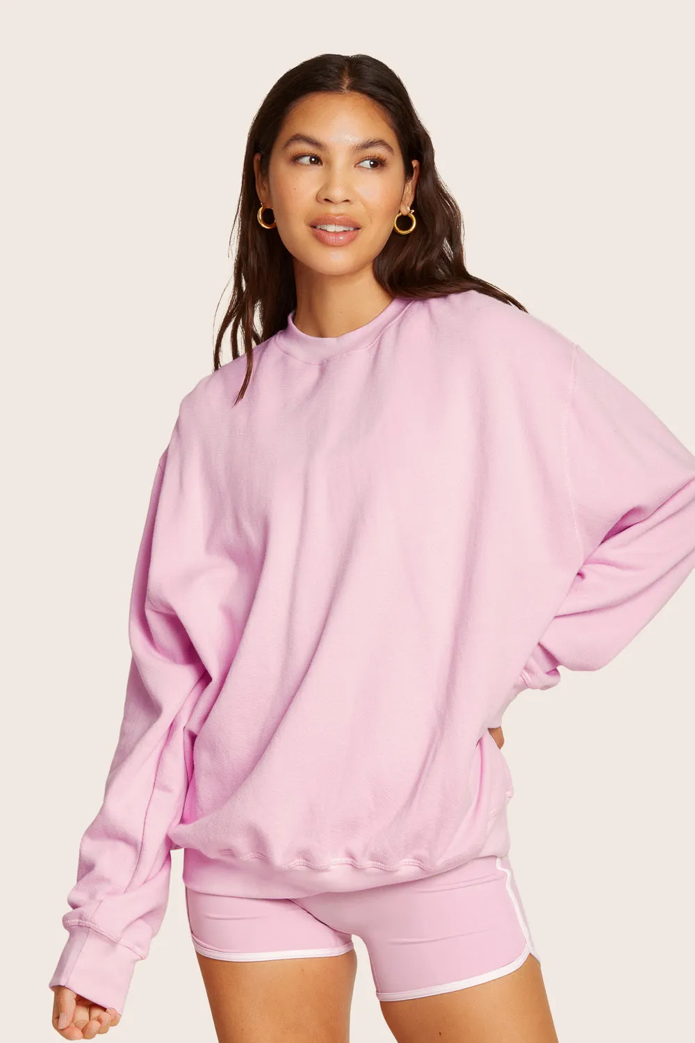 LIGHTWEIGHT SWEATS CLASSIC CREWNECK - PRIMROSE