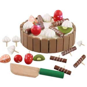 Montessori Sweet Treats: Wooden Cake Playset