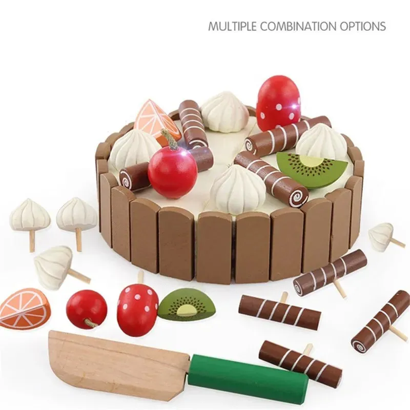 Montessori Sweet Treats: Wooden Cake Playset