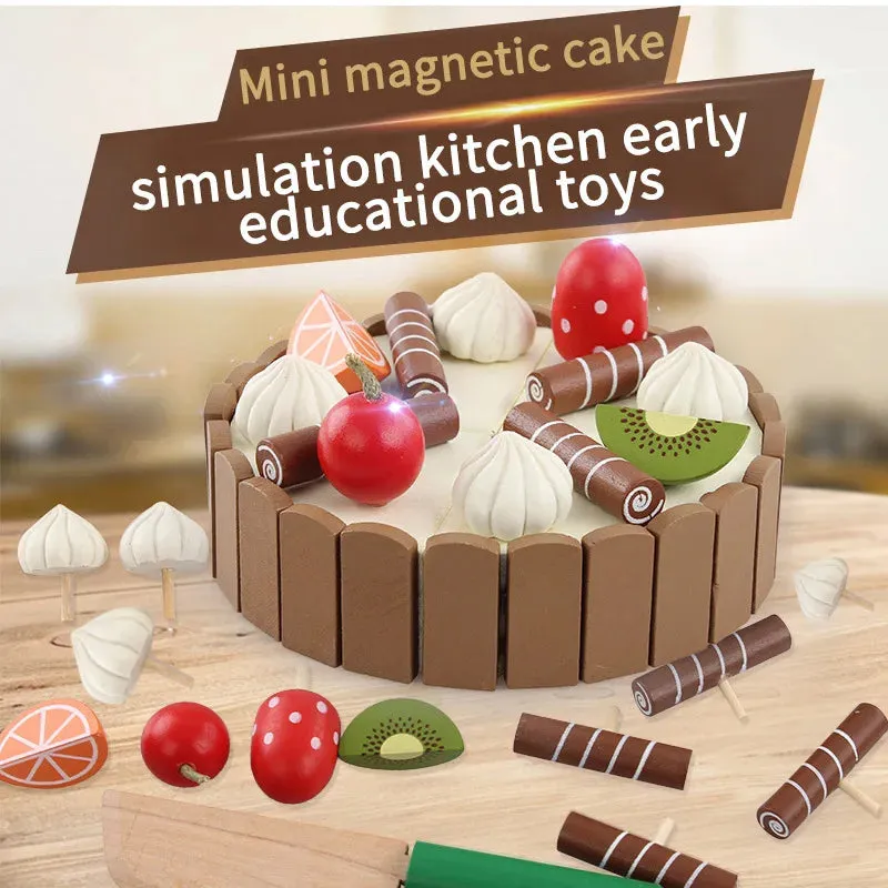 Montessori Sweet Treats: Wooden Cake Playset