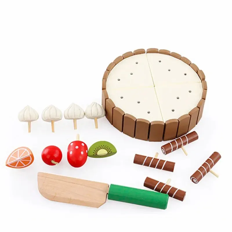 Montessori Sweet Treats: Wooden Cake Playset