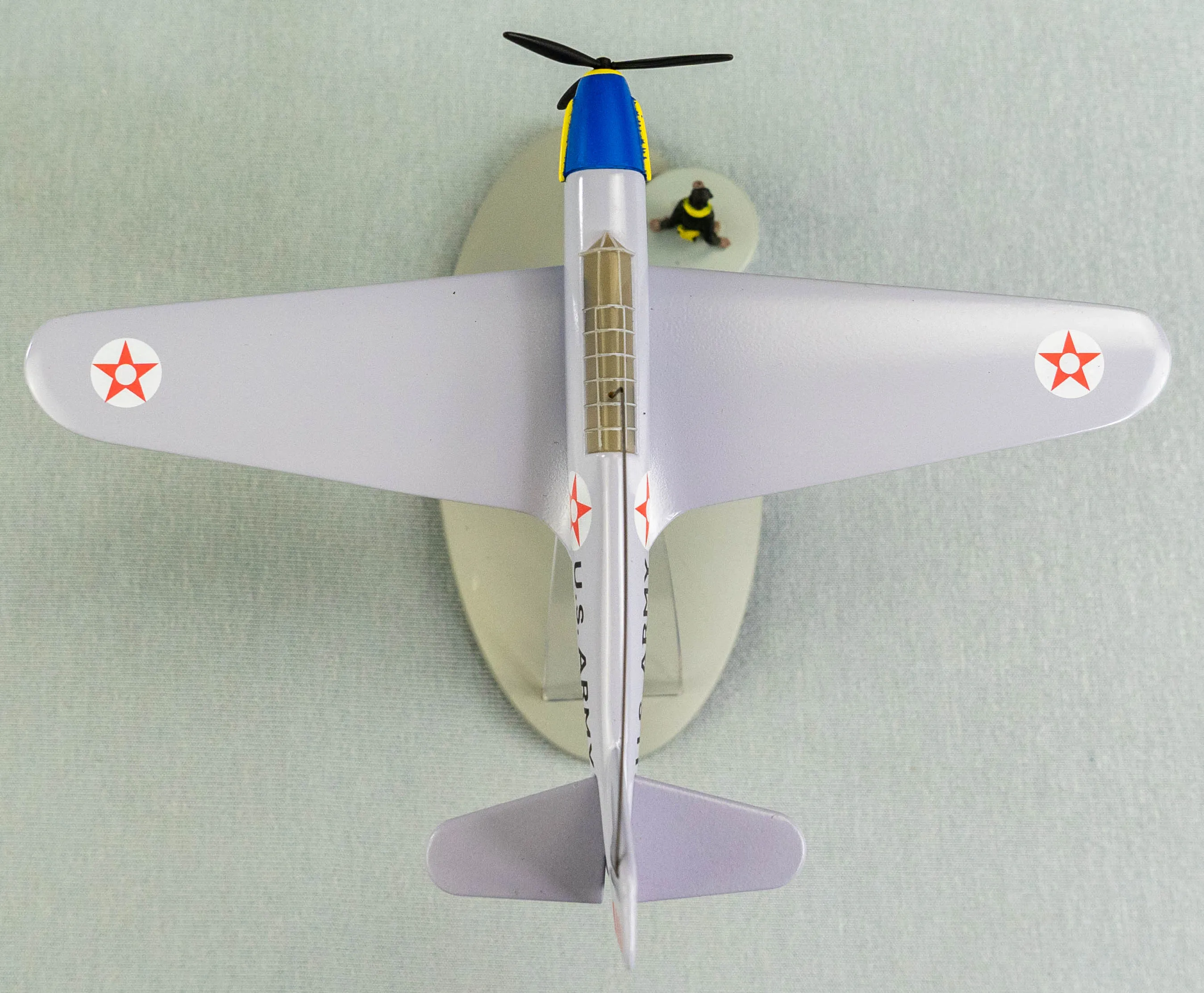 MOULINSART TINTIN PLANE 29555 American Fighter: Jo Zette & Jocko Model Avion #35