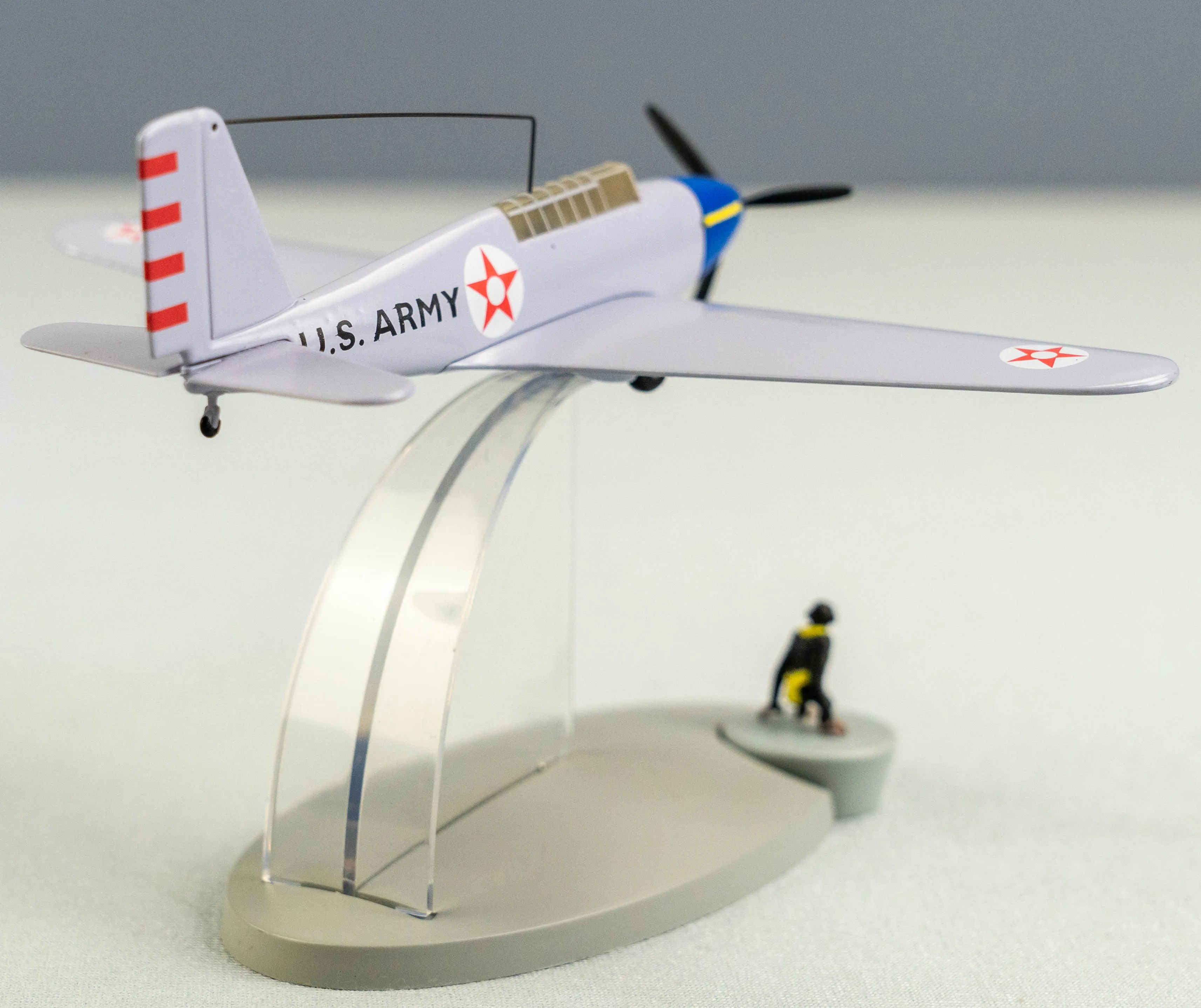 MOULINSART TINTIN PLANE 29555 American Fighter: Jo Zette & Jocko Model Avion #35