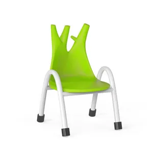Ok Play Trunk Chair, Study Chair, Sturdy And Durable Chair, Plastic Chair, Perfect For Home, Creches And School, Green, 5 to 10 Years, Height 12 Inches