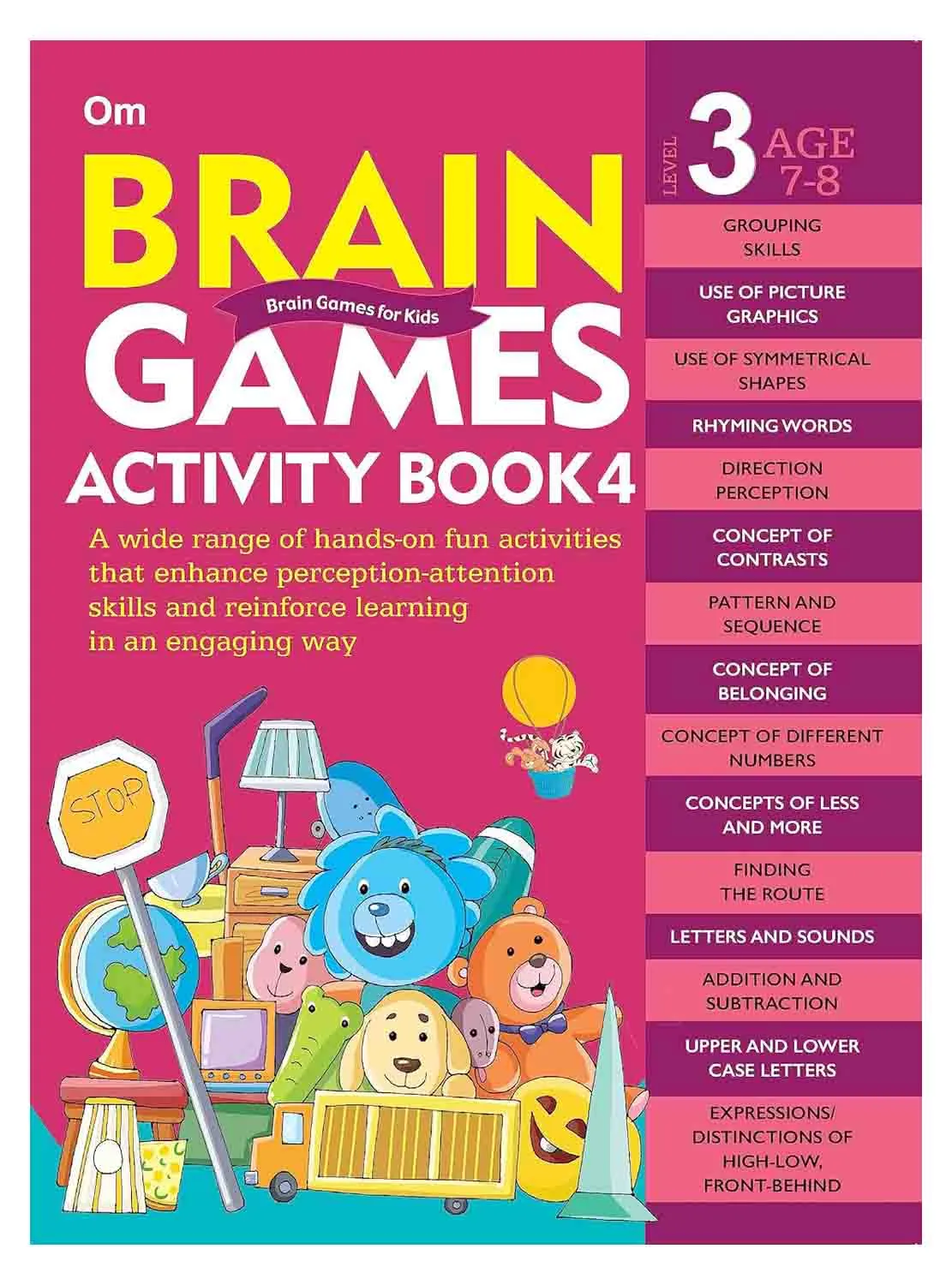 Om Books International Brain Games Activity Book Level 3 - Collection of 7 Books