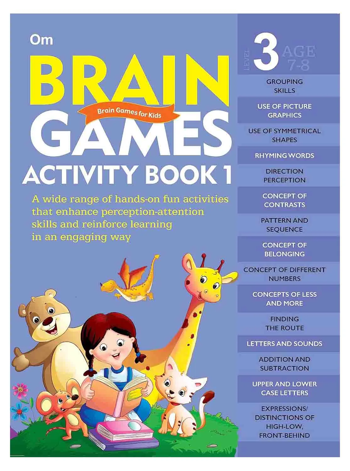 Om Books International Brain Games Activity Book Level 3 - Collection of 7 Books