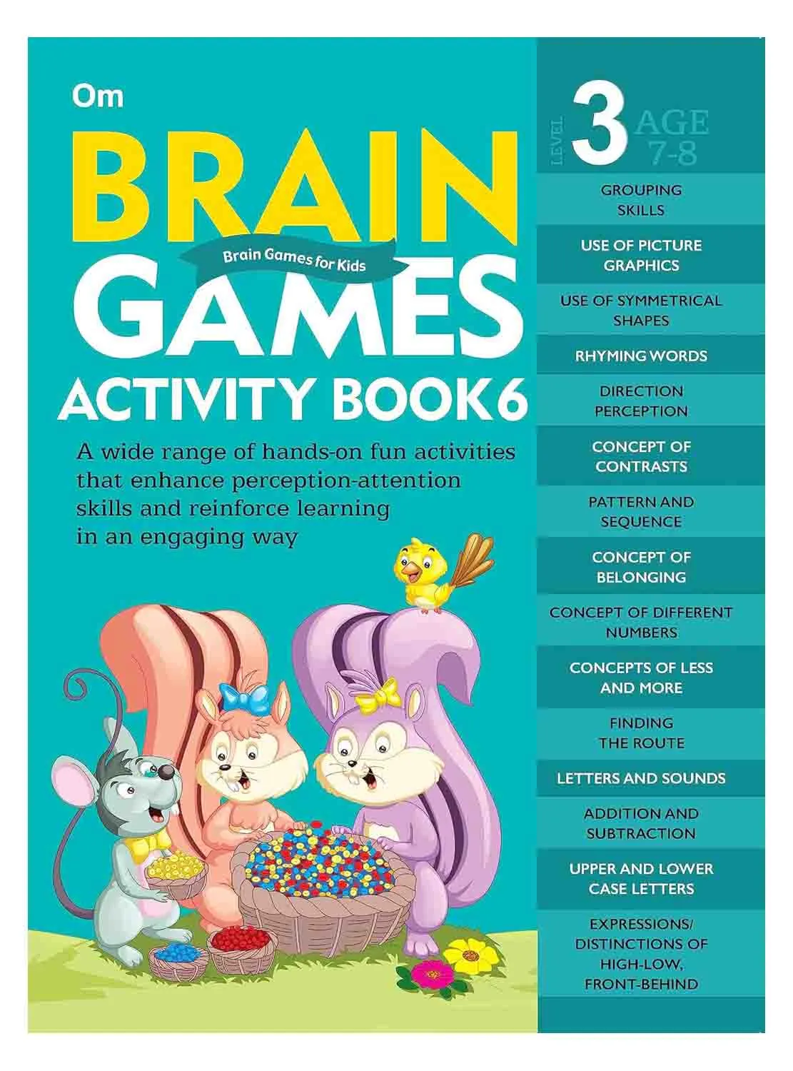 Om Books International Brain Games Activity Book Level 3 - Collection of 7 Books
