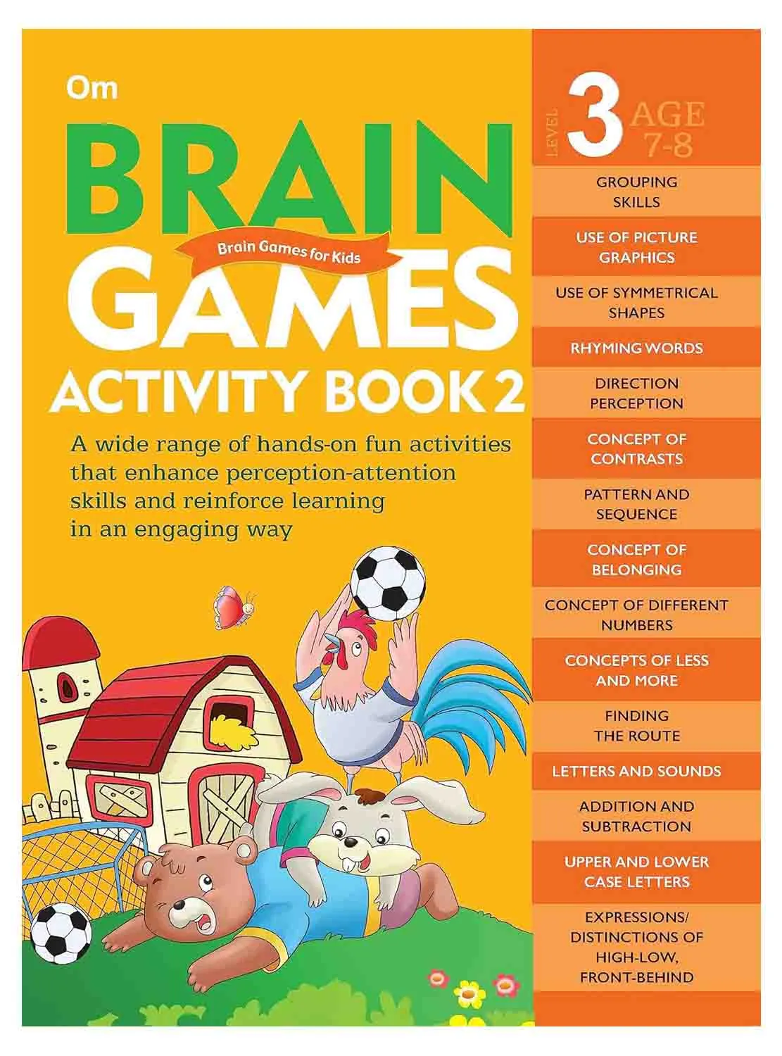 Om Books International Brain Games Activity Book Level 3 - Collection of 7 Books