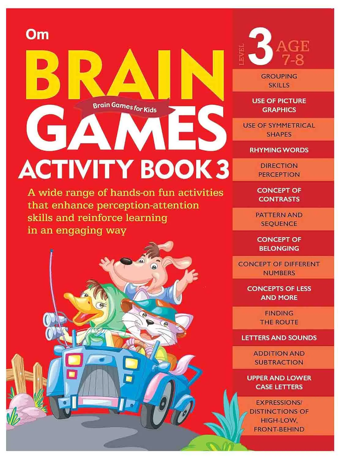 Om Books International Brain Games Activity Book Level 3 - Collection of 7 Books