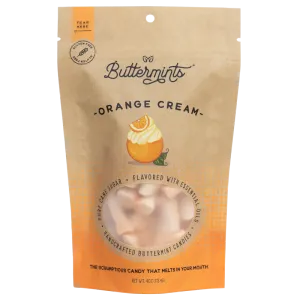 Orange Cream Buttermints 4oz Pouch