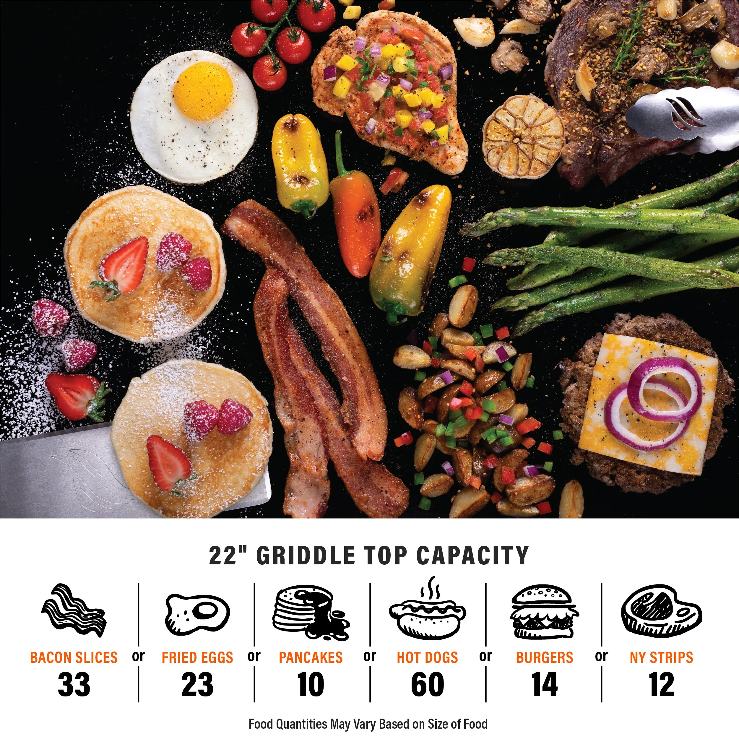 Original 22” Omnivore Tabletop Griddle Bundle