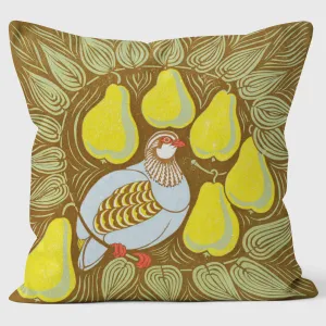 Partridge In Pear Tree - Robert Gillmor Cushion