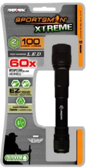 Rayovac Sportsman Extreme 2W LED EZ-Focus Flashlight