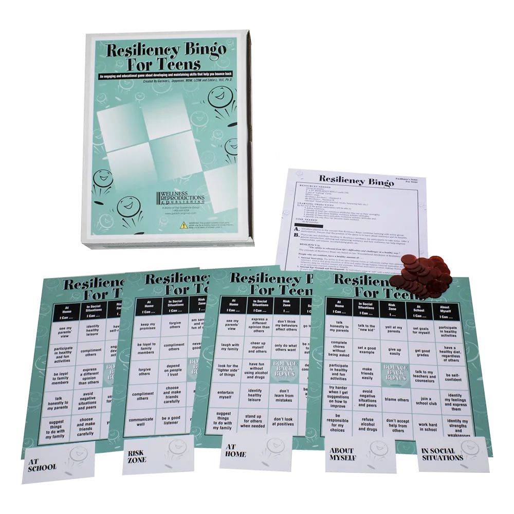 Resiliency Bingo Game for Teens
