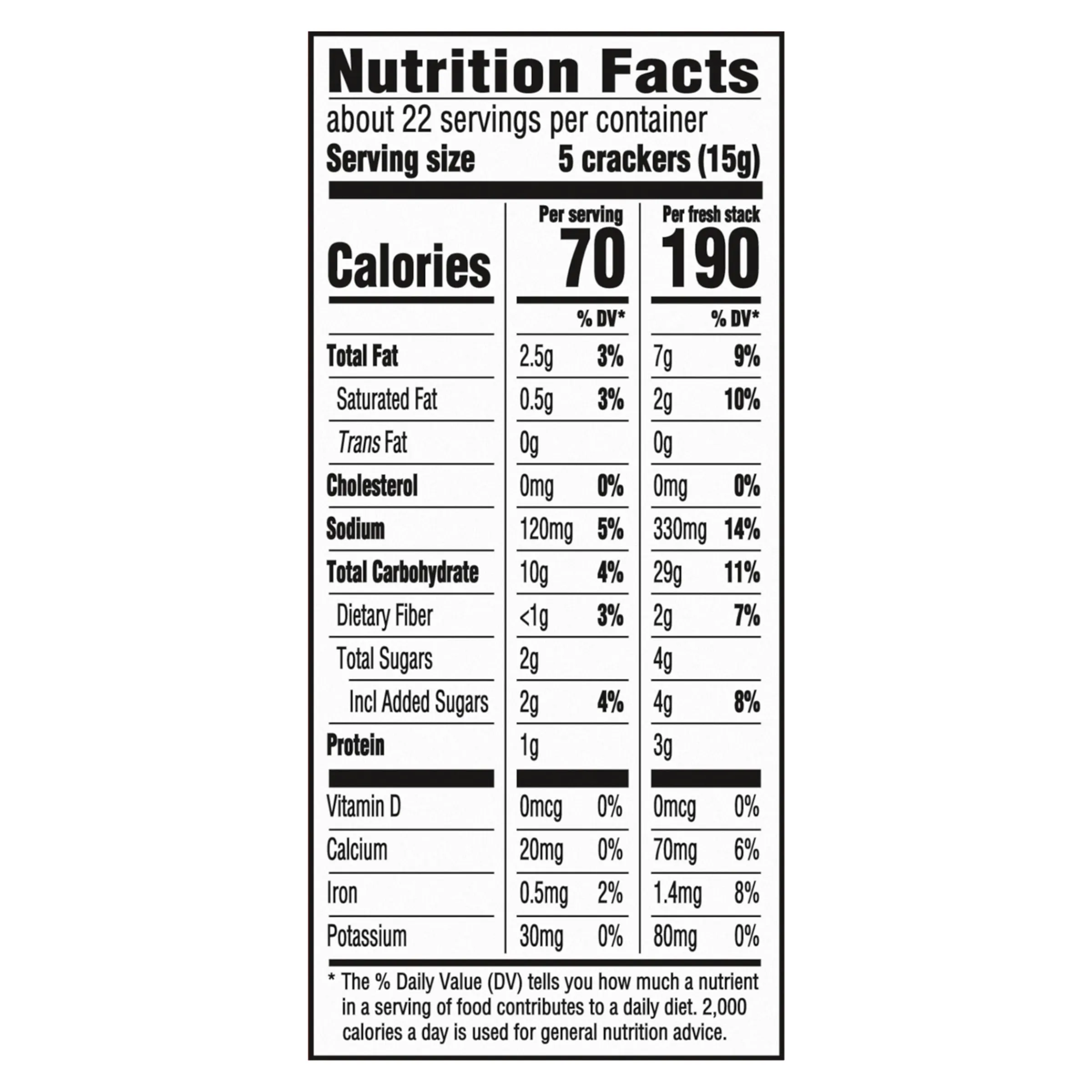 RITZ Fresh Stacks Whole Wheat Crackers, 8 Count, 11.6 oz
