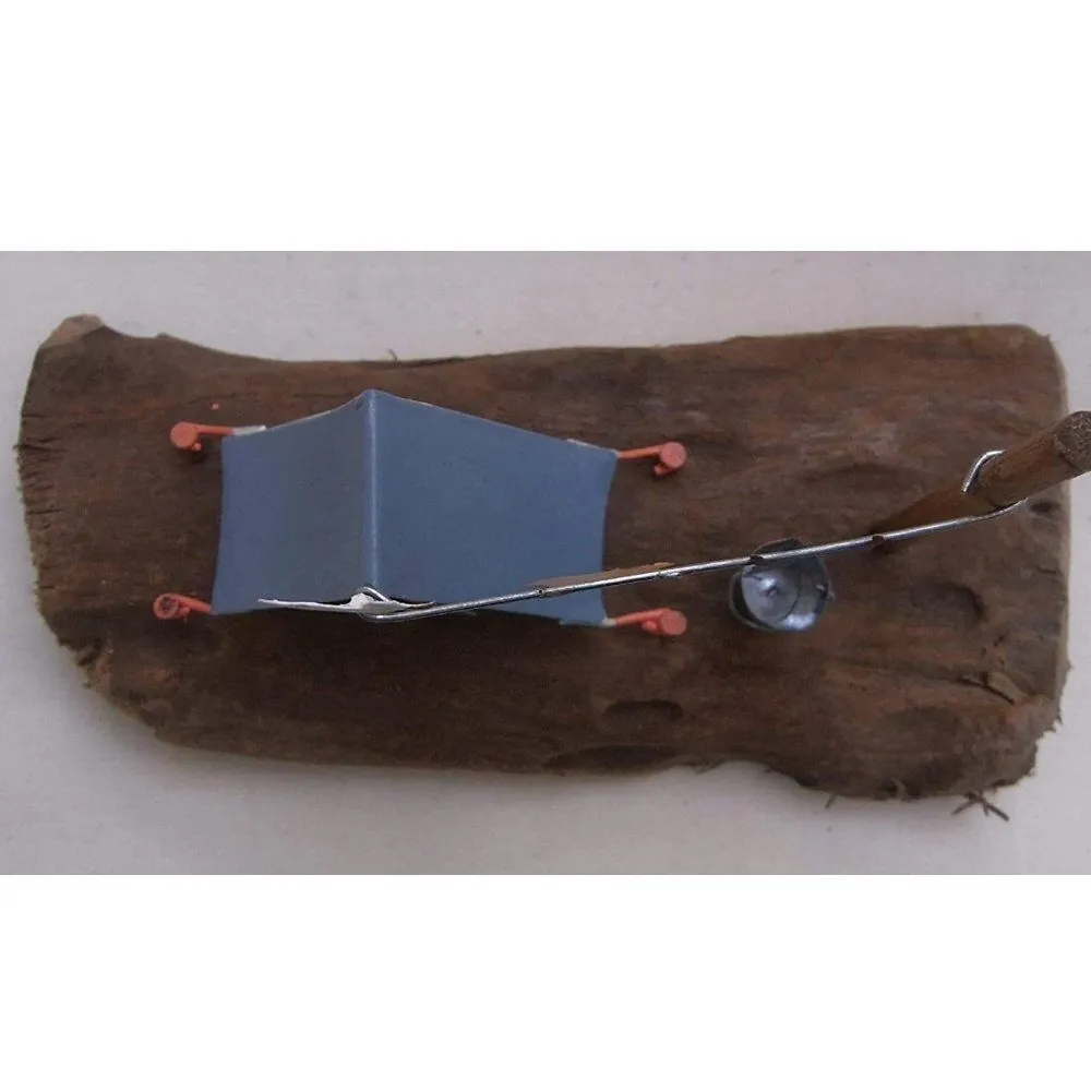 Shoeless Joe 15cm Blue Metal Tent Scene Decoration