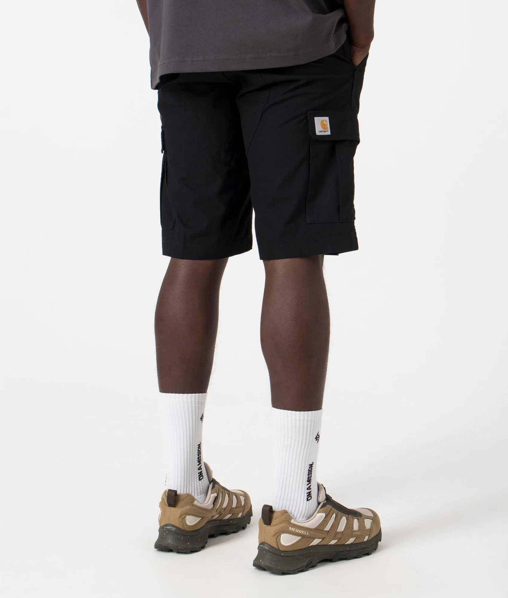 Slim Fit Aviation Cargo Shorts