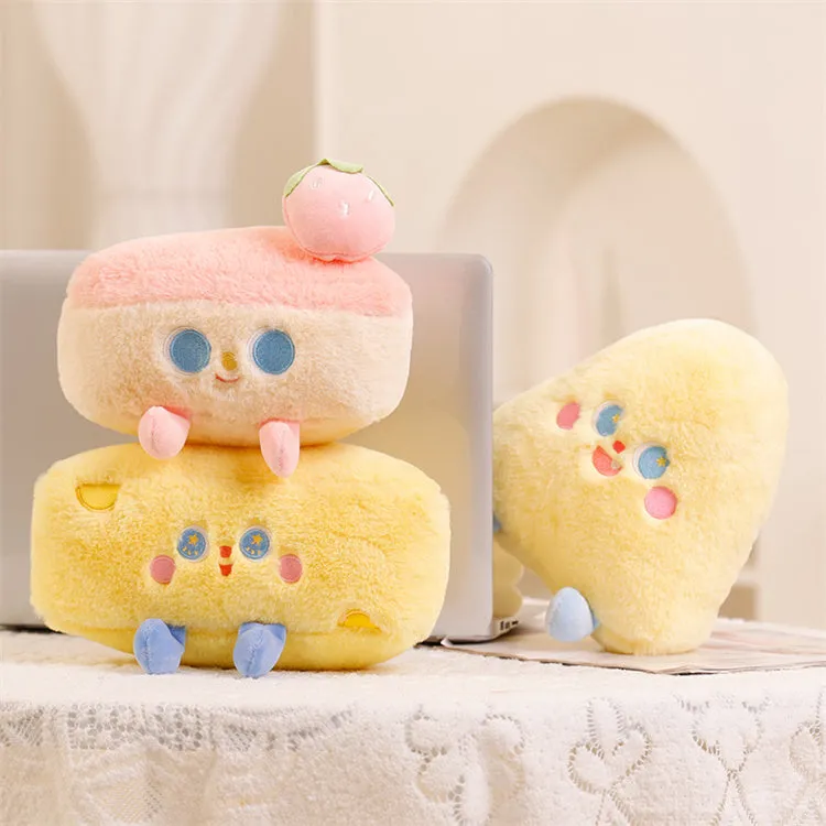 Small Fluffy Plushie Cushion | Strawberry Cake