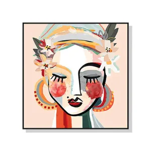 Sophie 70cm x 70cm Canvas Wall Art - Black Frame