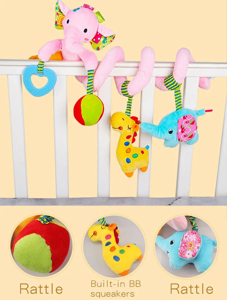 Sozzy Activity Spiral - Pink Elephant