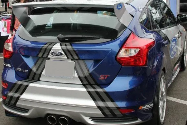 Spyder LED Tail Lights Ford Focus Hatch (2012-2014) w/ Sequential Turn Signal - Black / Smoke / Red Clear