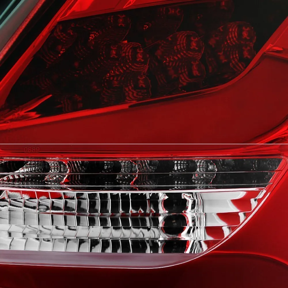 Spyder LED Tail Lights Ford Focus Hatch (2012-2014) w/ Sequential Turn Signal - Black / Smoke / Red Clear