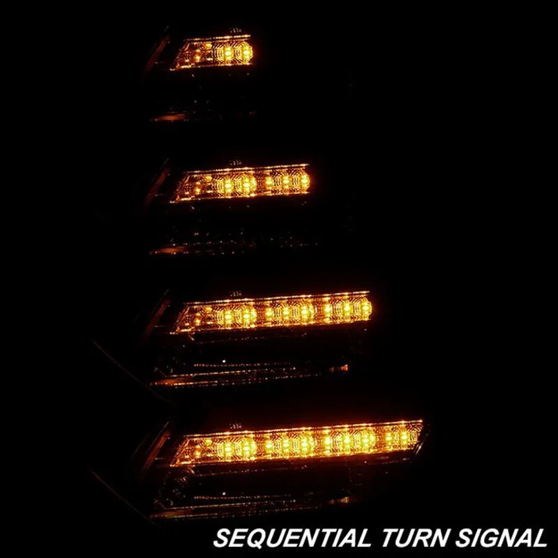 Spyder LED Tail Lights Ford Focus Hatch (2012-2014) w/ Sequential Turn Signal - Black / Smoke / Red Clear