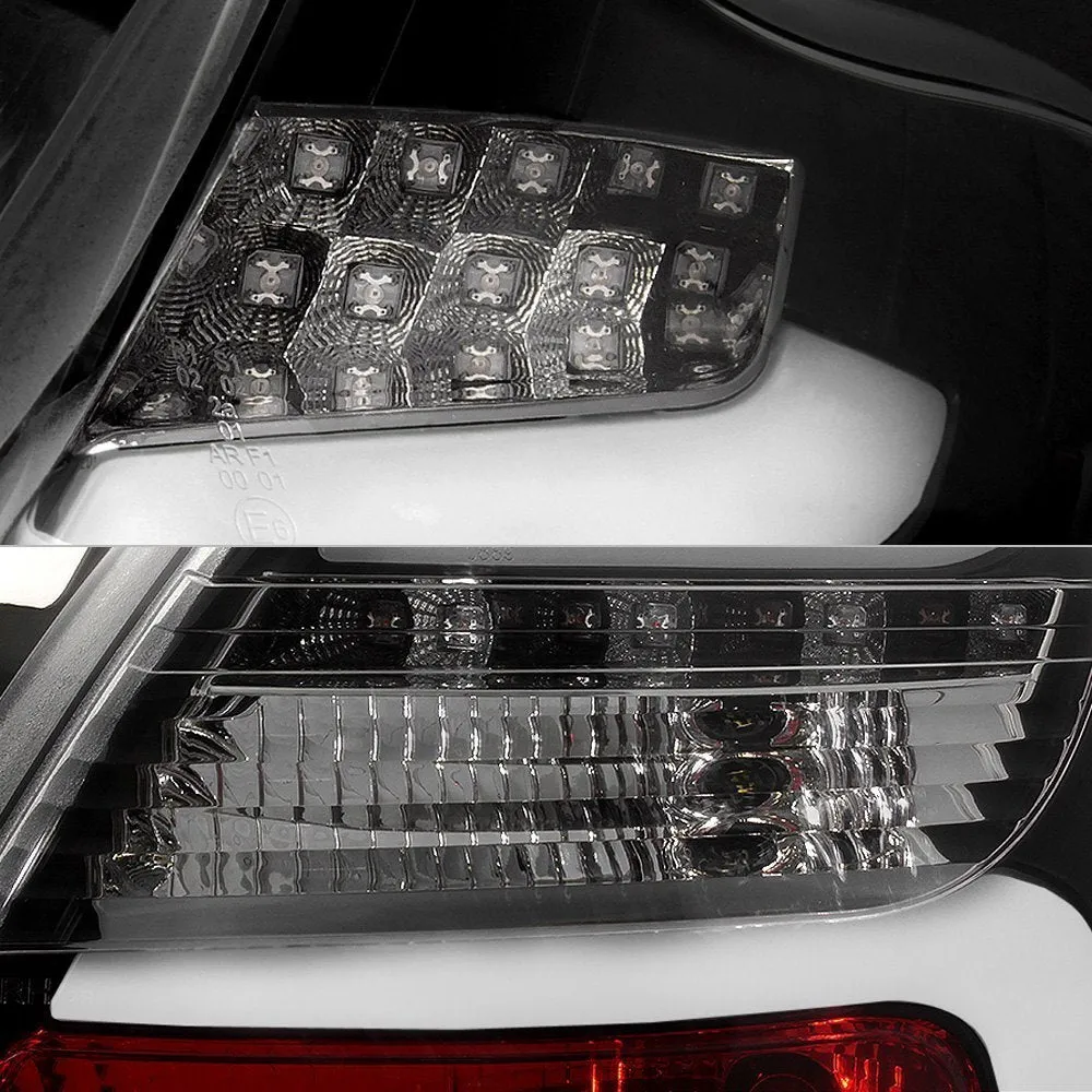 Spyder LED Tail Lights Ford Focus Hatch (2012-2014) w/ Sequential Turn Signal - Black / Smoke / Red Clear