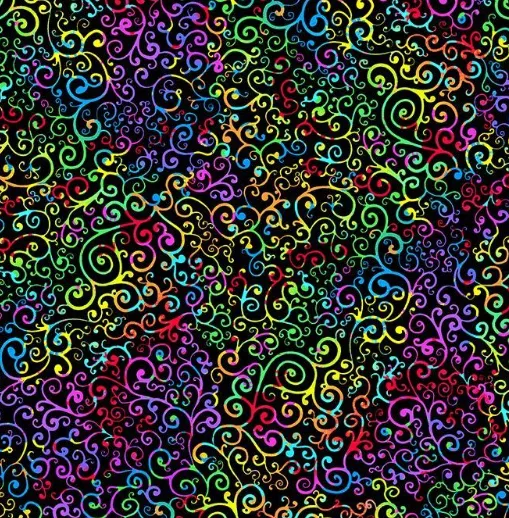 SWIRLY VINES FABRIC