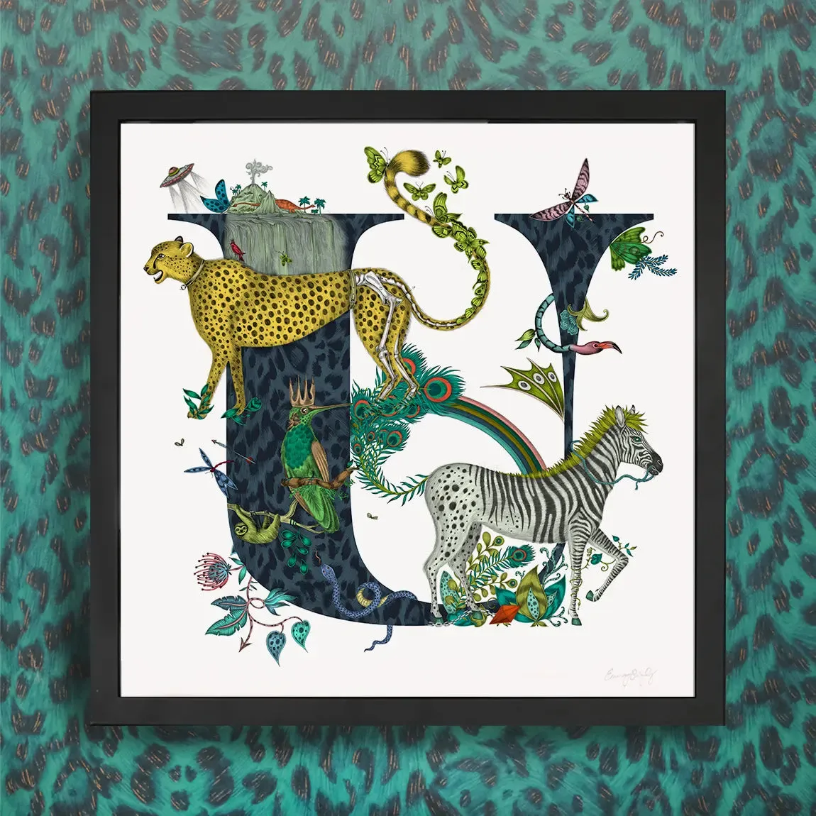 'U' Monogram Fine Art Print