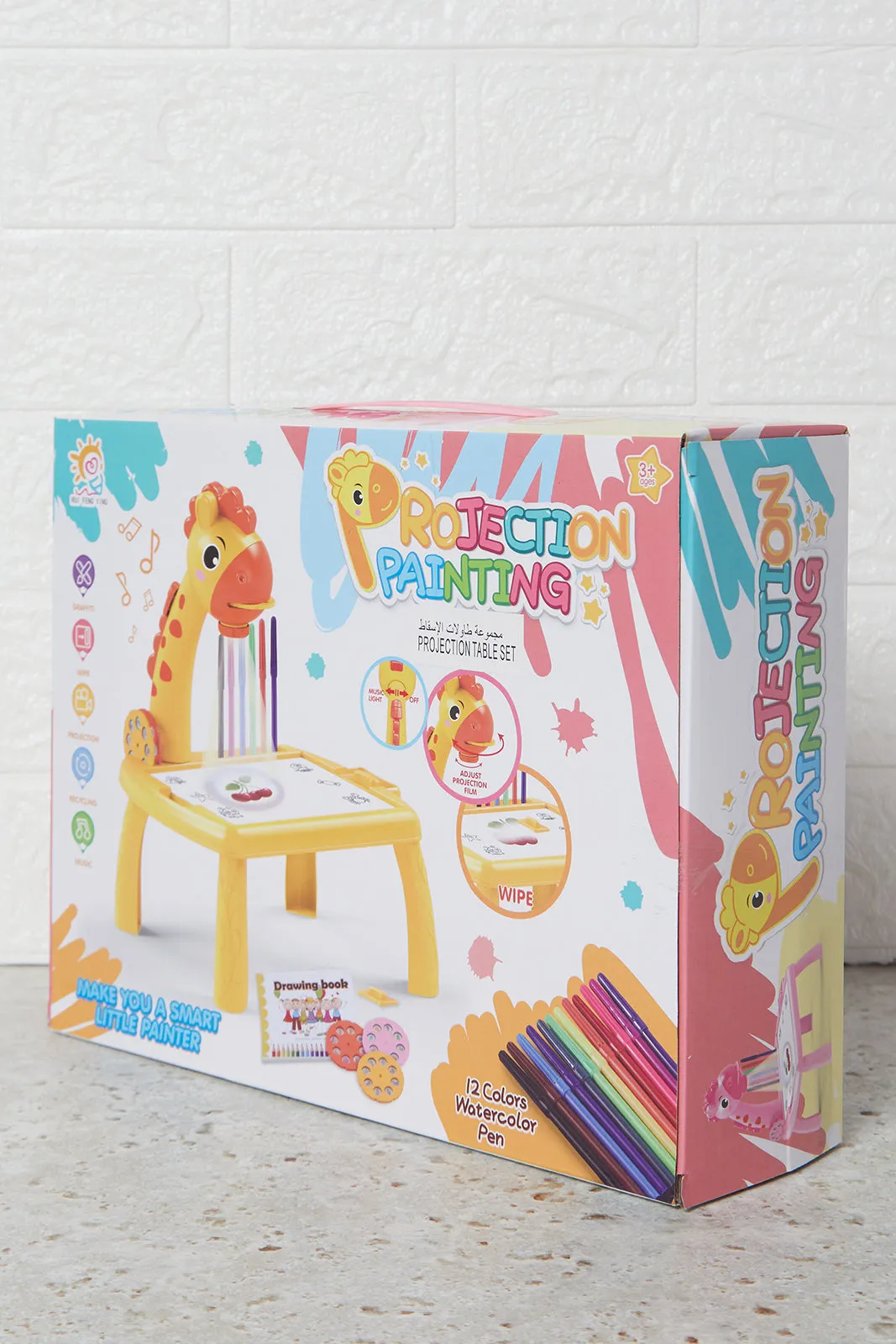 Yellow Projection Desk  With 12 Colour